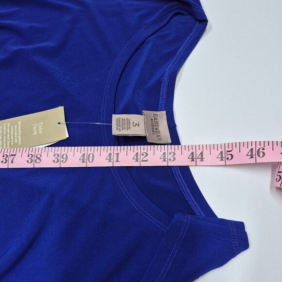 New Chico's Sleeveless Midi Dress Mesh Jacket Royal Blue Women's Size XL - Picture 13 of 15